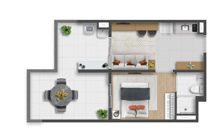 Apartamento com 1 Quarto à Venda, 25 m² em Santa Cecília - São Paulo
