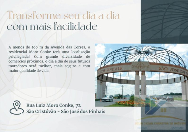 Imagem Apartamento com 3 Quartos à Venda, 79 m² em São Cristóvão - São José Dos Pinhais