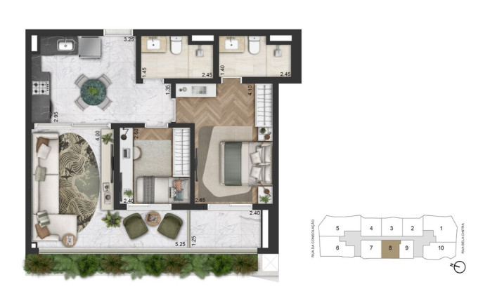 Imagem Apartamento com 2 Quartos à Venda, 83 m² em Consolação - São Paulo