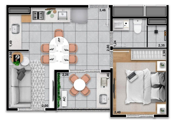 Imagem Apartamento com 2 Quartos à Venda, 40 m² em Tatuapé - São Paulo Imagem Apartamento com 2 Quartos à Venda, 40 m² em Tatuapé - São Paulo