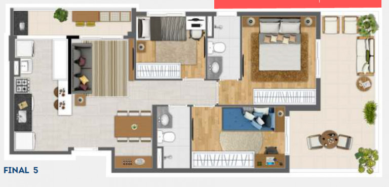 Imagem Apartamento com 3 Quartos à Venda, 66 m² em Jardim Das Belezas - Carapicuíba