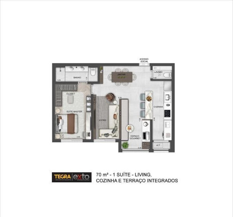 Imagem Imóvel com 2 Quartos à Venda, 70 m² em Brooklin Paulista - São Paulo Imagem Imóvel com 2 Quartos à Venda, 70 m² em Brooklin Paulista - São Paulo