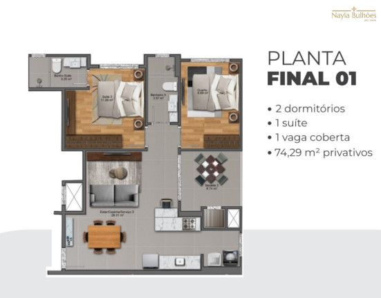 Imagem Apartamento com 2 Quartos à Venda, 74 m² em Pedra Branca - Palhoça Imagem Apartamento com 2 Quartos à Venda, 74 m² em Pedra Branca - Palhoça