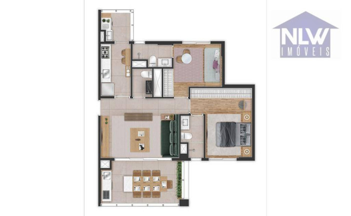 Apartamento com 2 Quartos à Venda, 73 m² em Brooklin Novo - São Paulo