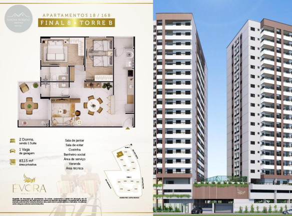 Imagem Imóvel com 2 Quartos à Venda, 84 m² em Flórida - Praia Grande Imagem Imóvel com 2 Quartos à Venda, 84 m² em Flórida - Praia Grande