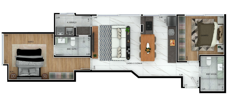 Imagem Apartamento com 3 Quartos à Venda, 113 m² em América - Joinville Imagem Apartamento com 3 Quartos à Venda, 113 m² em América - Joinville