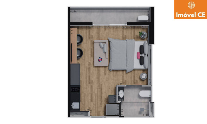 Imagem Apartamento com 1 Quarto à Venda, 21 m² em Aldeota - Fortaleza Imagem Apartamento com 1 Quarto à Venda, 21 m² em Aldeota - Fortaleza