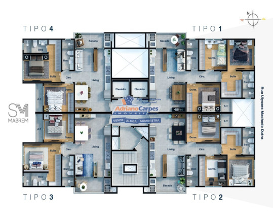 Imagem Imóvel com 2 Quartos à Venda, 65 m² em Dom Bosco - Itajaí