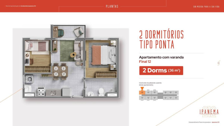 Imagem Apartamento com 2 Quartos à Venda, 36 m² em Mooca - São Paulo Imagem Apartamento com 2 Quartos à Venda, 36 m² em Mooca - São Paulo