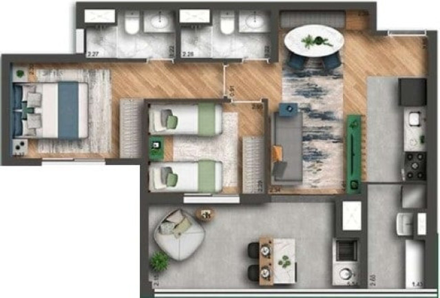 Imagem Apartamento com 2 Quartos à Venda, 63 m² em Chácara Klabin - São Paulo