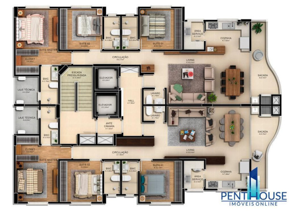 Imagem Apartamento com 3 Quartos à Venda, 121 m² em Centro - Balneário Camboriú Imagem Apartamento com 3 Quartos à Venda, 121 m² em Centro - Balneário Camboriú