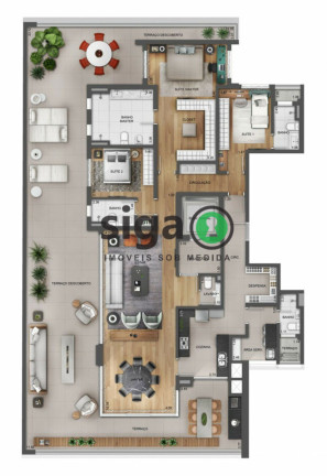 Imagem Apartamento com 3 Quartos à Venda, 315 m² em Jardins - São Paulo Imagem Apartamento com 3 Quartos à Venda, 315 m² em Jardins - São Paulo