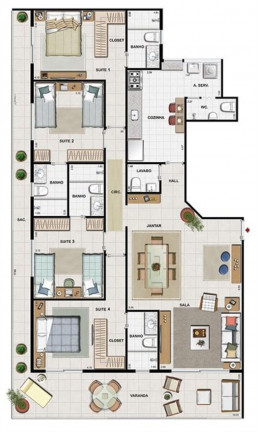 Imagem Imóvel com 3 Quartos à Venda, 155 m² em Recreio Dos Bandeirantes - Rio De Janeiro