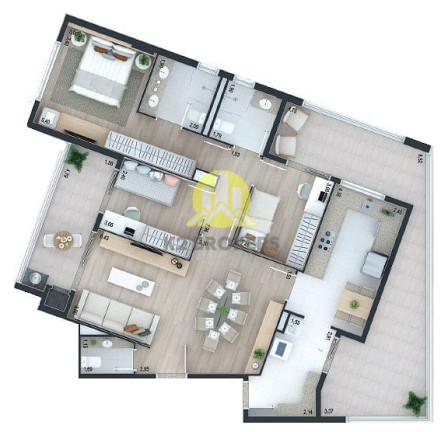 Imagem Apartamento com 3 Quartos à Venda, 105 m² em Juvevê - Curitiba Imagem Apartamento com 3 Quartos à Venda, 105 m² em Juvevê - Curitiba