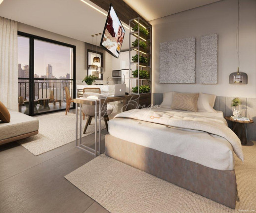 Imagem Apartamento com 1 Quarto à Venda, 54 m² em Batel - Curitiba Imagem Apartamento com 1 Quarto à Venda, 54 m² em Batel - Curitiba