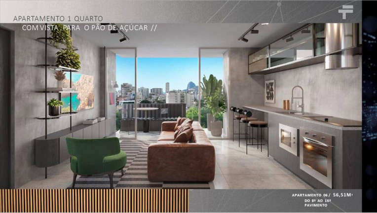Imagem Apartamento com 1 Quarto à Venda, 47 m² em Humaitá - Rio De Janeiro Imagem Apartamento com 1 Quarto à Venda, 47 m² em Humaitá - Rio De Janeiro