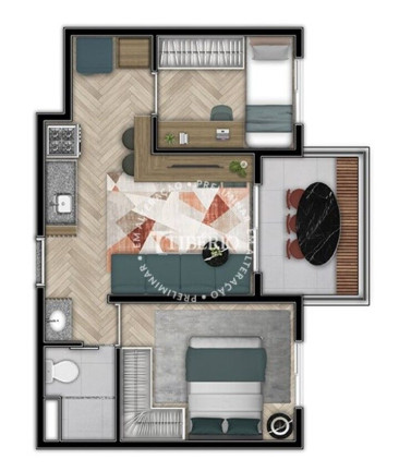 Imagem Apartamento com 1 Quarto à Venda, 35 m² em Tatuapé - São Paulo