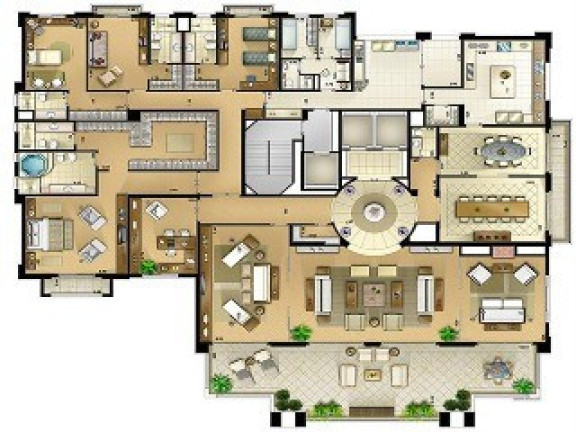 Imagem Apartamento com 4 Quartos à Venda, 607 m² em Panamby - São Paulo Imagem Apartamento com 4 Quartos à Venda, 607 m² em Panamby - São Paulo