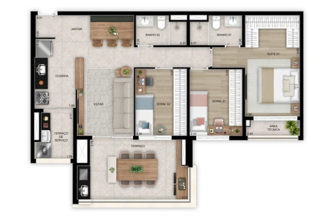Imagem Apartamento com 3 Quartos à Venda, 97 m² em Tatuapé - São Paulo