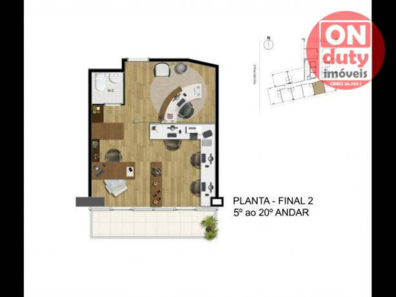Imagem Sala Comercial à Venda, 58 m² em Vila Belmiro - Santos Imagem Sala Comercial à Venda, 58 m² em Vila Belmiro - Santos