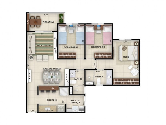 Imagem Imóvel com 2 Quartos à Venda, 73 m² em Jardim Rosinha - Itu Imagem Imóvel com 2 Quartos à Venda, 73 m² em Jardim Rosinha - Itu