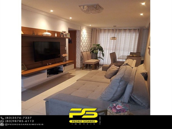 Apartamento com 3 Quartos à Venda, 110 m² em Bancários - João Pessoa