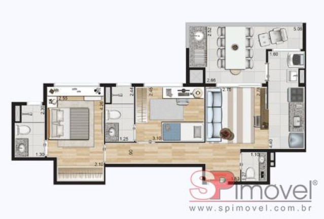 Imagem Apartamento com 2 Quartos à Venda, 68 m² em Vila Gilda - Santo André Imagem Apartamento com 2 Quartos à Venda, 68 m² em Vila Gilda - Santo André