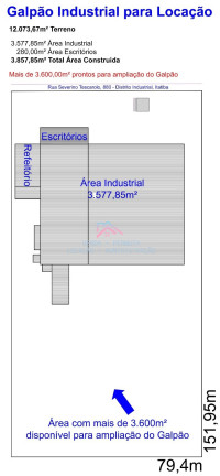 Imagem Imóvel para Alugar, 3.857 m² em Distrito Industrial Alfredo Relo - Itatiba Imagem Imóvel para Alugar, 3.857 m² em Distrito Industrial Alfredo Relo - Itatiba