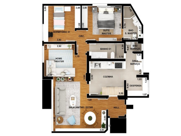 Imagem Imóvel com 2 Quartos à Venda, 89 m² em Indianópolis - São Paulo