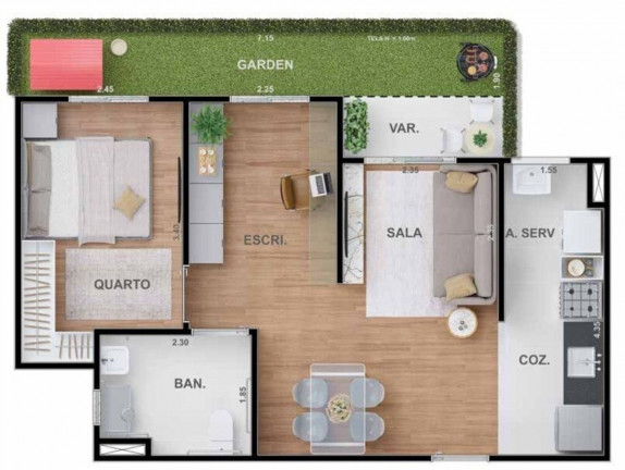 Imagem Imóvel com 2 Quartos à Venda, 48 m² em Irajá - Rio De Janeiro