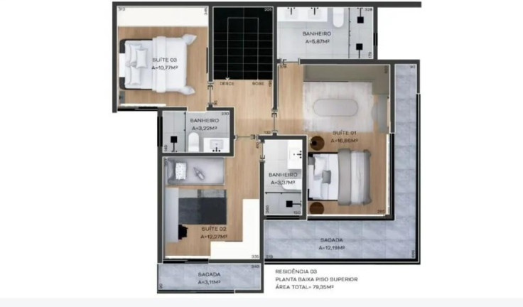 Imagem Casa com 3 Quartos à Venda, 174 m² em Centro - Curitiba