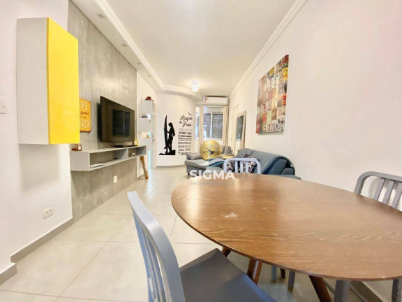 Imagem Apartamento com 1 Quarto à Venda, 55 m² em Tombo - Guarujá
