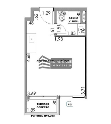 Imagem Imóvel com 1 Quarto à Venda, 24 m² em Vila Olímpia - São Paulo