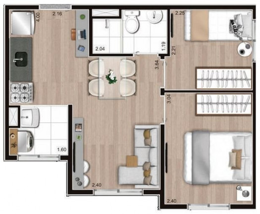 Imagem Imóvel com 2 Quartos à Venda, 35 m² em Pedreira - São Paulo