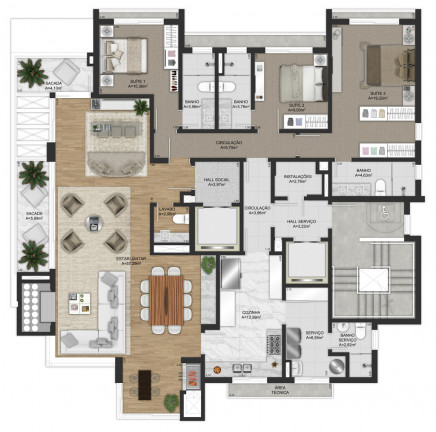 Imagem Apartamento com 3 Quartos à Venda, 189 m² em Bela Vista - Porto Alegre
