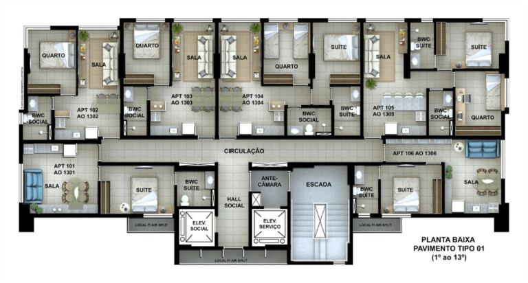 Imagem Apartamento com 2 Quartos à Venda, 46 m² em Torreão - Recife