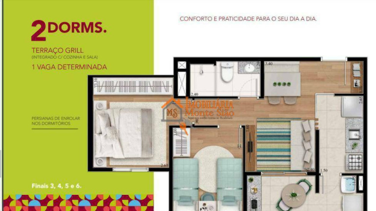 Imagem Apartamento com 2 Quartos à Venda, 55 m² em Vila Rosália - Guarulhos Imagem Apartamento com 2 Quartos à Venda, 55 m² em Vila Rosália - Guarulhos