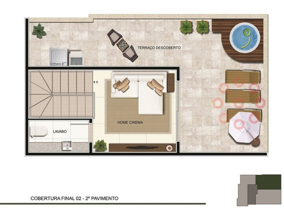 Imagem Cobertura com 1 Quarto à Venda, 23 m² em Sagrada Família - Belo Horizonte