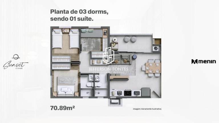 Imagem Apartamento com 2 Quartos à Venda, em Residencial Vale Verde - Marília Imagem Apartamento com 2 Quartos à Venda, em Residencial Vale Verde - Marília