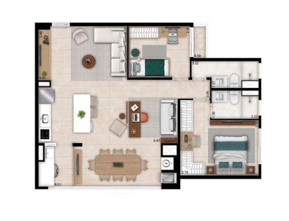 Imagem Studio com 1 Quarto à Venda, 22 m² em Perdizes - São Paulo Imagem Studio com 1 Quarto à Venda, 22 m² em Perdizes - São Paulo