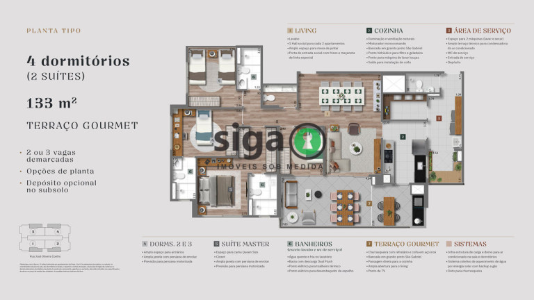 Imagem Apartamento com 4 Quartos à Venda, 133 m² em Vila Andrade - São Paulo Imagem Apartamento com 4 Quartos à Venda, 133 m² em Vila Andrade - São Paulo