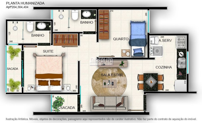 Imagem Apartamento com 2 Quartos à Venda, 57 m² em Santa Maria - Uberaba Imagem Apartamento com 2 Quartos à Venda, 57 m² em Santa Maria - Uberaba