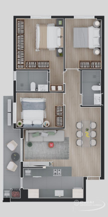 Imagem Apartamento com 3 Quartos à Venda, 85 m² em Saguaçu - Joinville