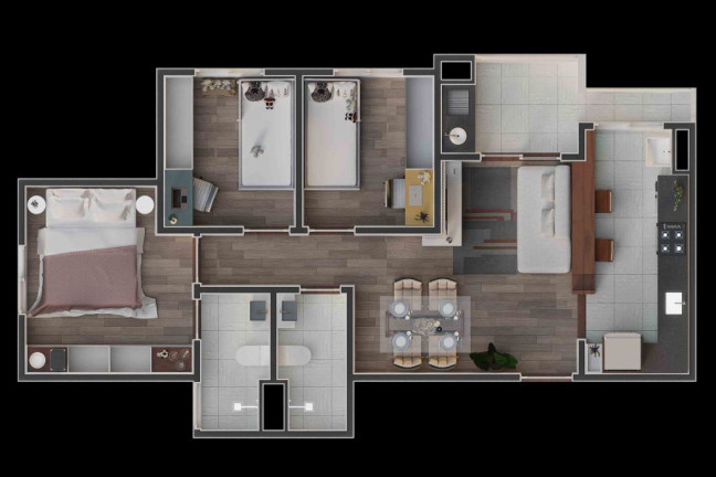 Apartamento com 2 Quartos à Venda, 52 m² em Vila Urupês - Suzano
