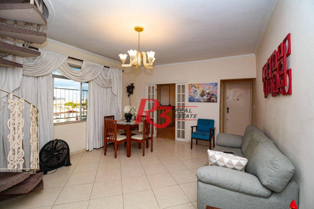 Imagem Cobertura com 2 Quartos à Venda, 154 m² em Gonzaga - Santos Imagem Cobertura com 2 Quartos à Venda, 154 m² em Gonzaga - Santos