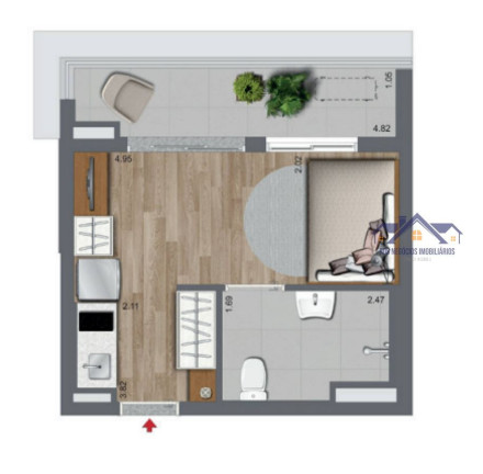 Imagem Apartamento com 1 Quarto à Venda, 28 m² em Brooklin Paulista - São Paulo Imagem Apartamento com 1 Quarto à Venda, 28 m² em Brooklin Paulista - São Paulo