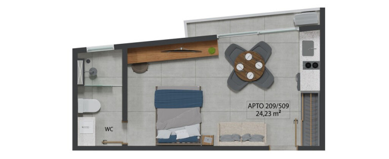 Imagem Imóvel com 1 Quarto à Venda, 29 m² em Praia Formosa - Cabedelo