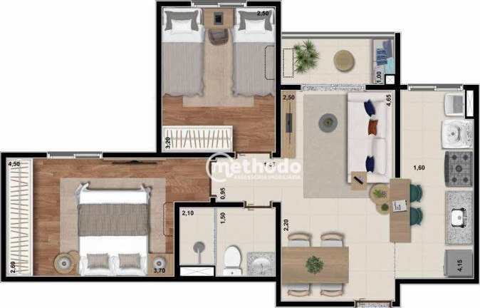 Imagem Apartamento com 2 Quartos à Venda, 56 m² em Mansões Santo Antônio - Campinas Imagem Apartamento com 2 Quartos à Venda, 56 m² em Mansões Santo Antônio - Campinas