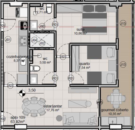 Imagem Apartamento com 2 Quartos à Venda, 64 m² em Intermares - Cabedelo