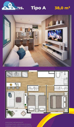 Imagem Apartamento com 2 Quartos à Venda, 38 m² em Vila Re - São Paulo